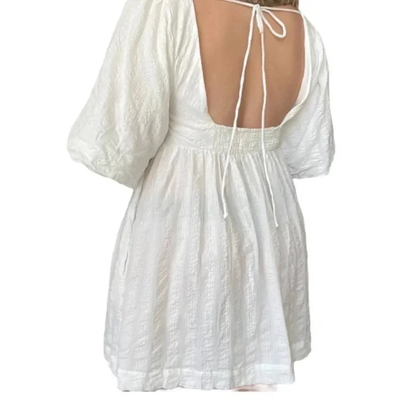 Free People Gigi Puff Sleeve Tunic White - Picture 5 of 5